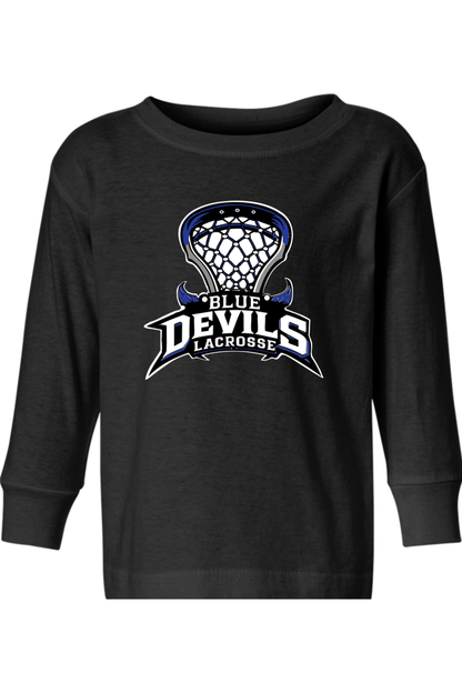 Blue Devils Lacrosse Toddler Long Sleeve T-Shirt Signature Lacrosse