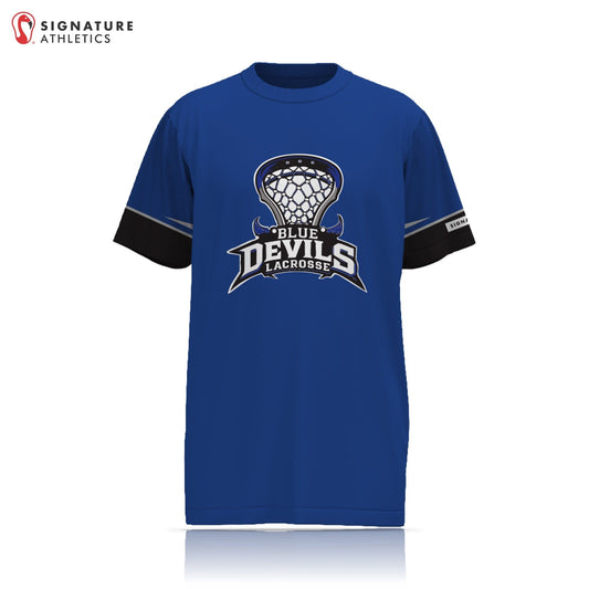 Blue Devils Lacrosse Women's Short Sleeve Tech Tee: Blue Devils Lacrosse Signature Lacrosse