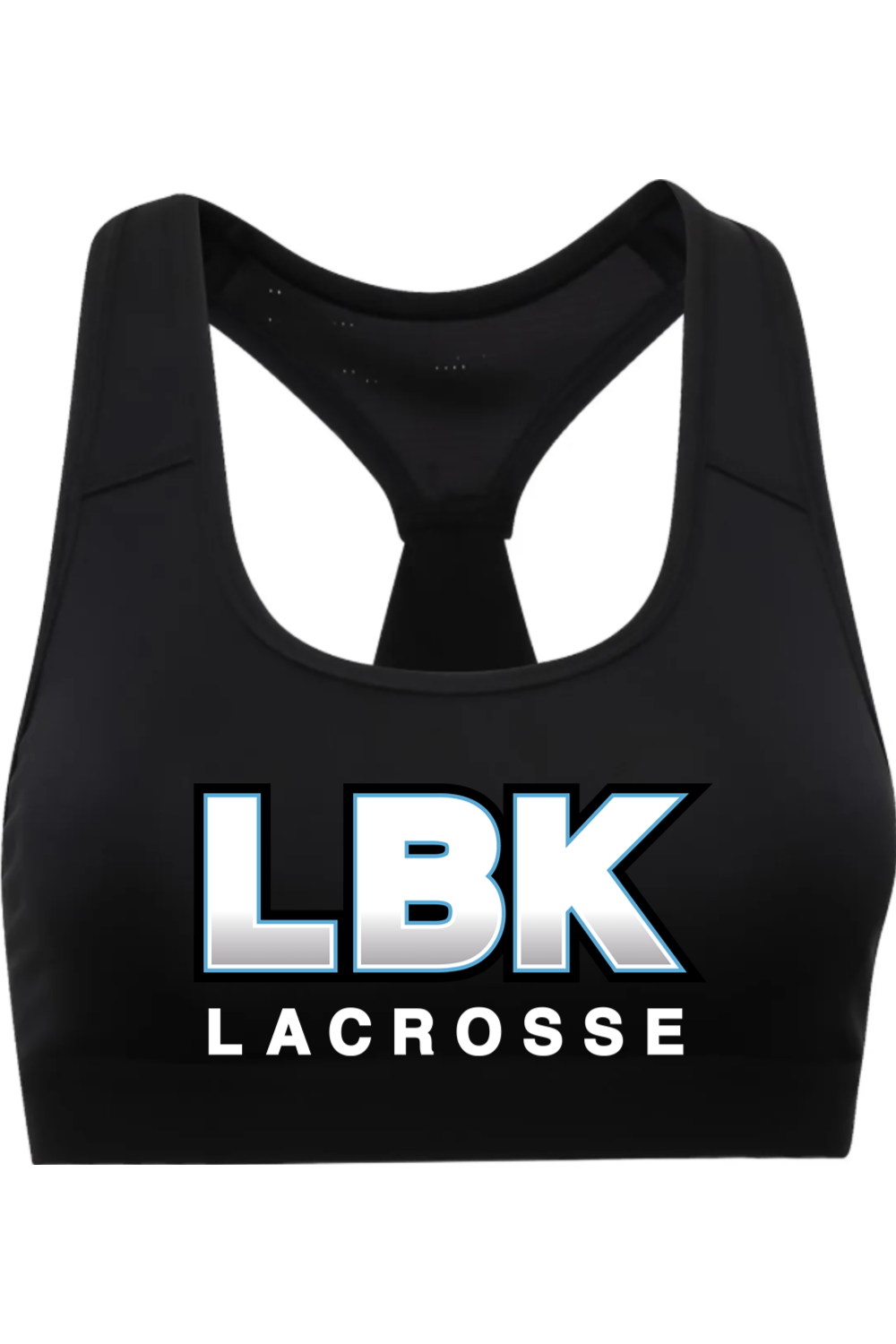 Blue Knights LC TriDri Women's Medium Impact Sports Bra Signature Lacrosse