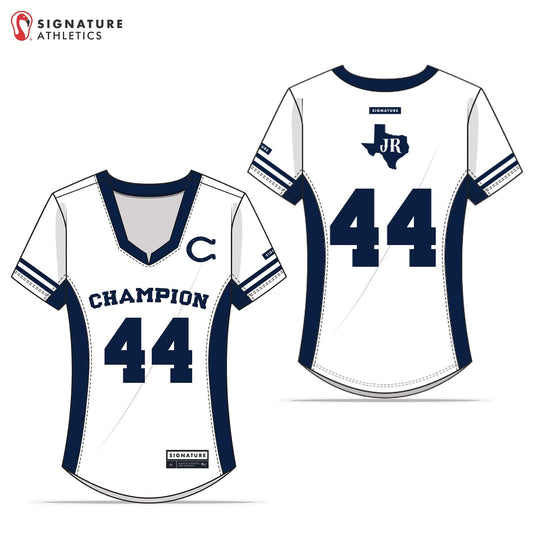 Boerne Champion HS Women's White College Jersey Signature Lacrosse
