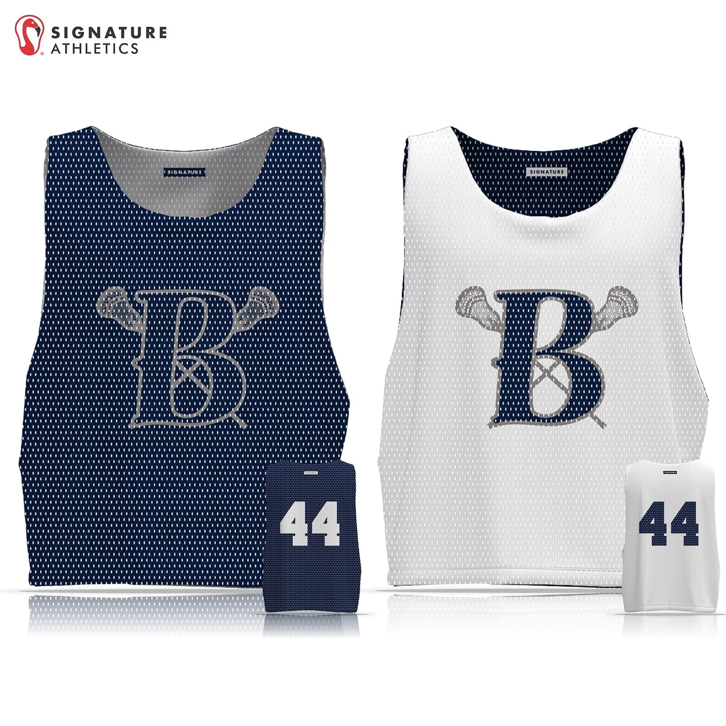 Boerne Lacrosse Men's Basic Reversible Practice Pinnie: Grade 1st-4th Signature Lacrosse