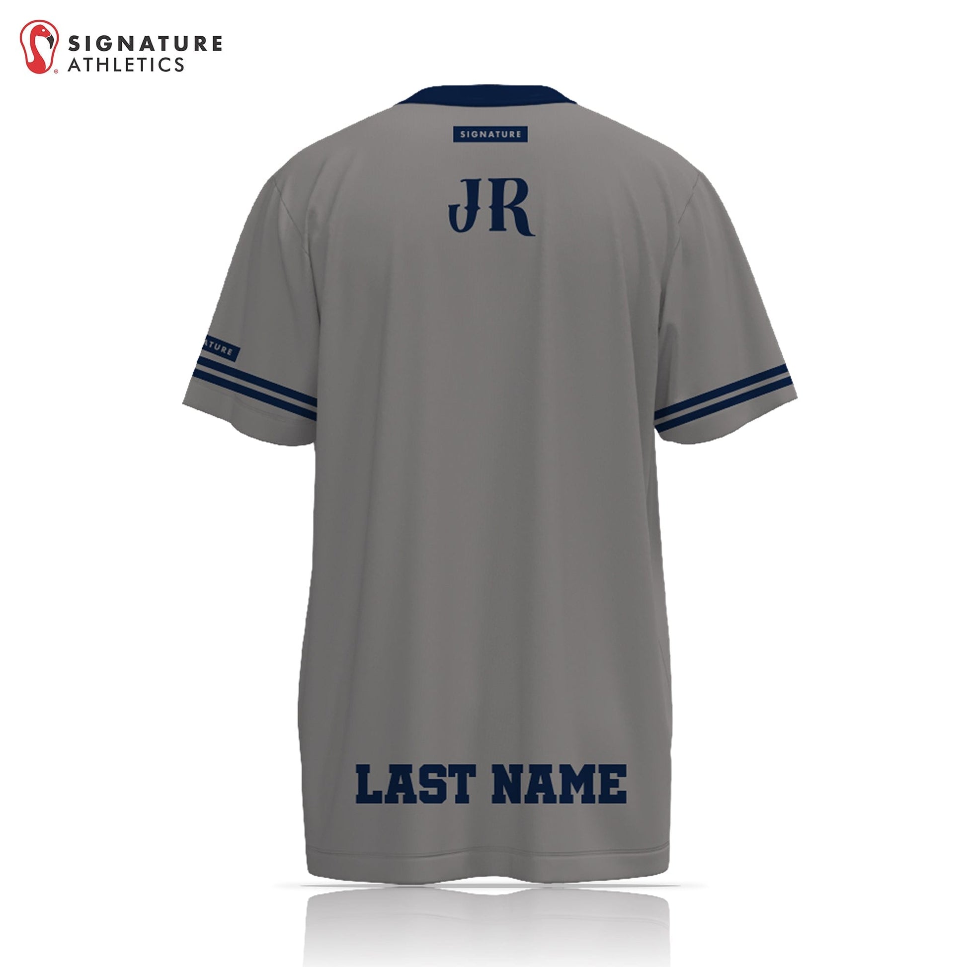 Boerne Lacrosse Men's Grey Short Sleeve Tech Tee Signature Lacrosse