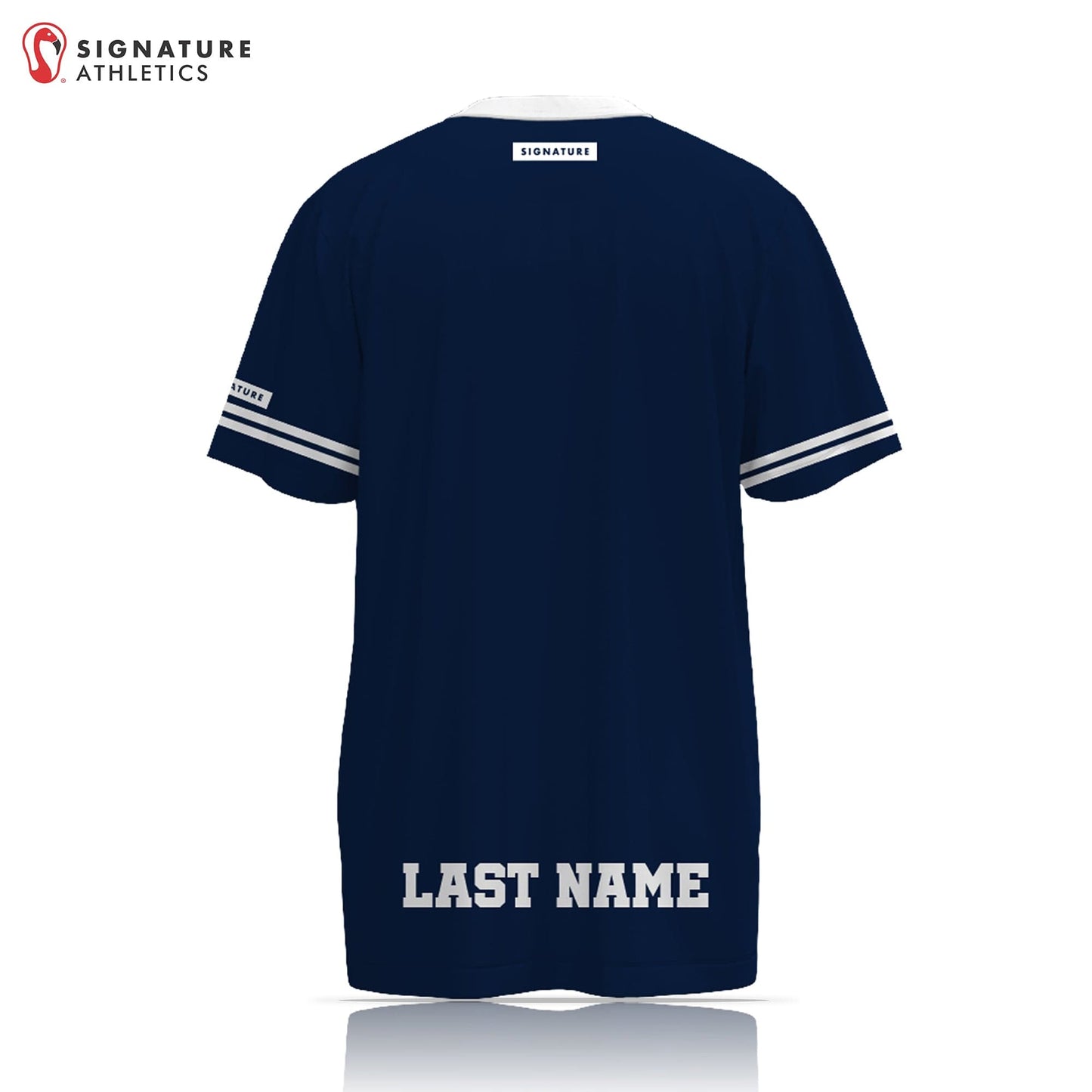 Boerne Lacrosse Men's Navy Short Sleeve Tech Tee Signature Lacrosse