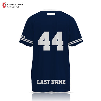 Boerne Lacrosse Men's Navy Short Sleeve Tech Tee - Custom Number Signature Lacrosse