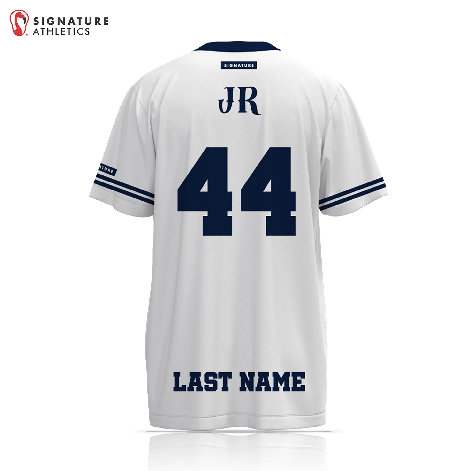 Boerne Lacrosse Men's White Short Sleeve Tech Tee - Custom Number Signature Lacrosse