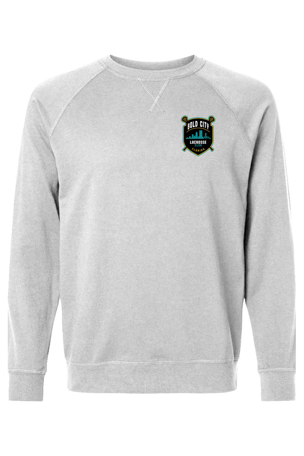 Bold City Lacrosse Club Adult Heavyweight Raglan Long Sleeve Signature Lacrosse