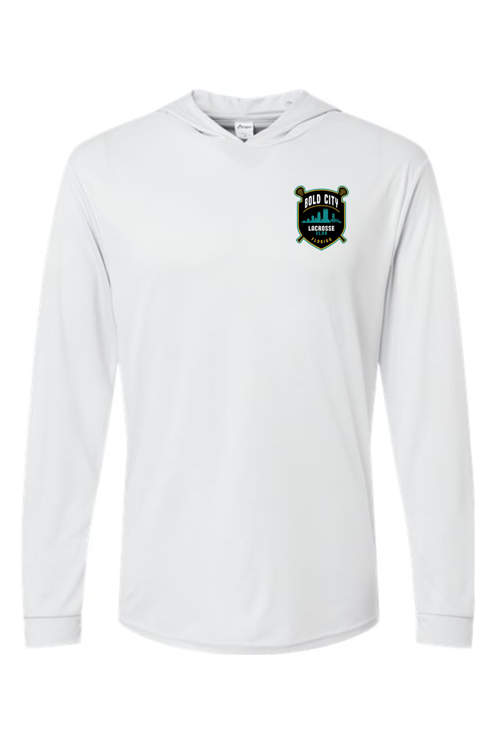 Bold City Lacrosse Club Paragon Bahama Performance Hooded Long Sleeve T-Shirt Signature Lacrosse