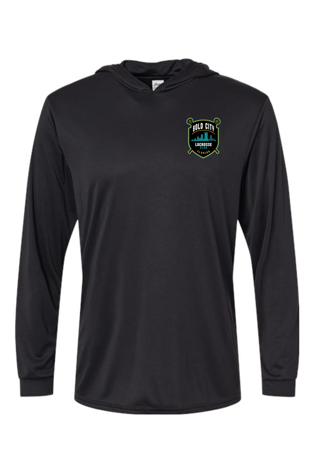 Bold City Lacrosse Club Paragon Bahama Performance Hooded Long Sleeve T-Shirt Signature Lacrosse