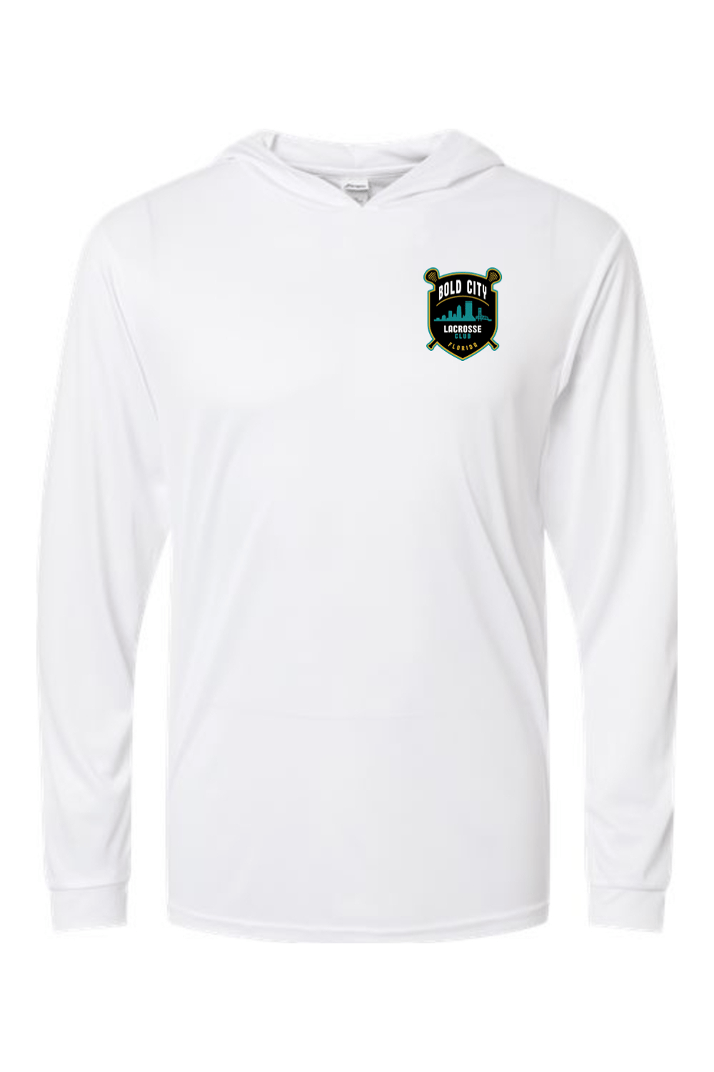 Bold City Lacrosse Club Paragon Bahama Performance Hooded Long Sleeve T-Shirt Signature Lacrosse