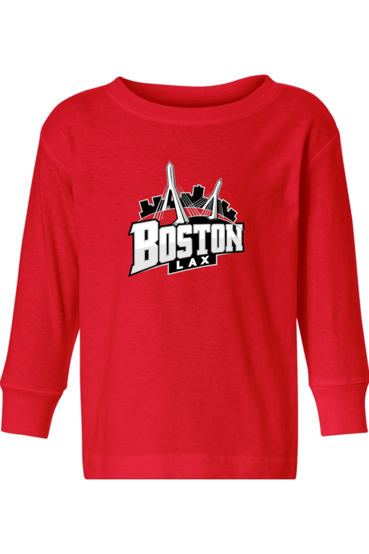 Boston Lacrosse Toddler Long Sleeve T-Shirt Signature Lacrosse