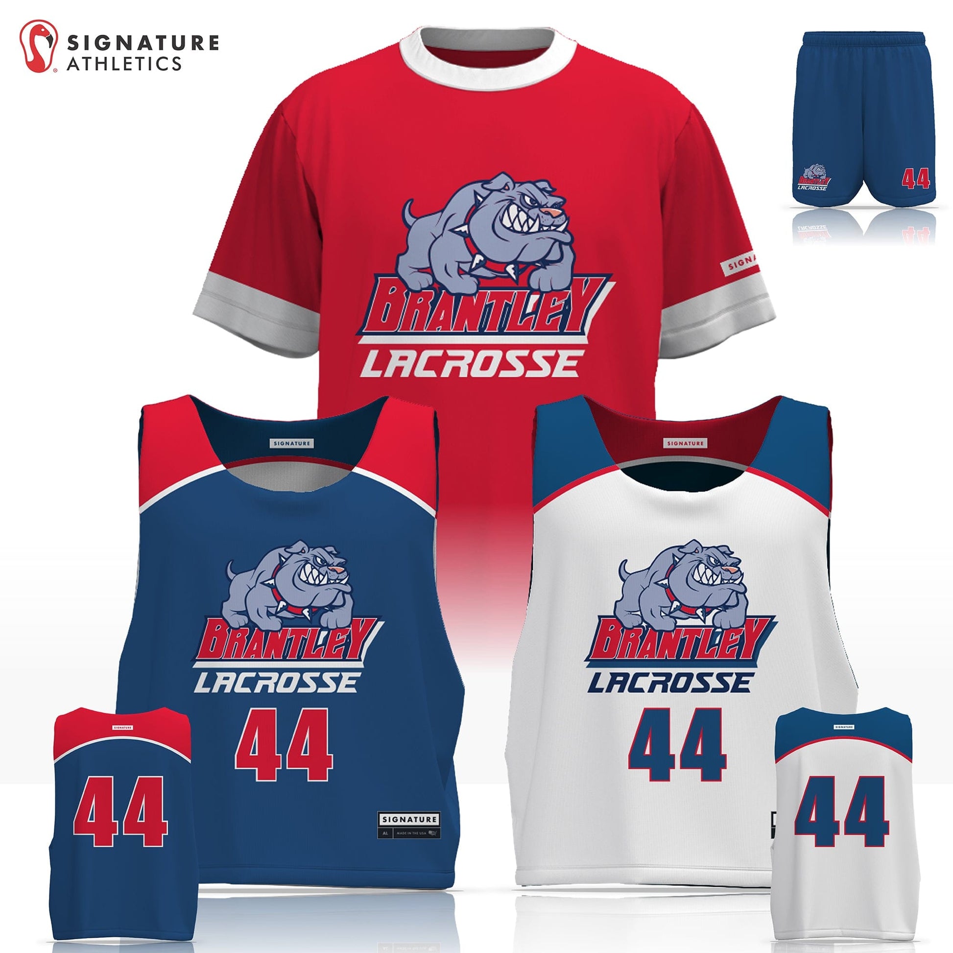 Brantley Bulldogs Men's 3 Piece Player Package Signature Lacrosse