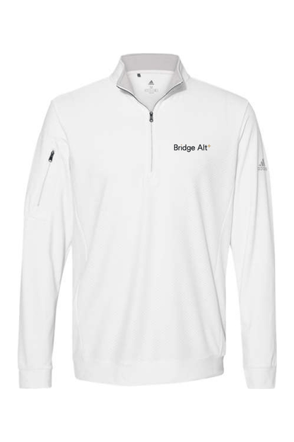 Bridge Alternatives Adidas Performance Textured Quarter-Zip Pullover Signature Lacrosse