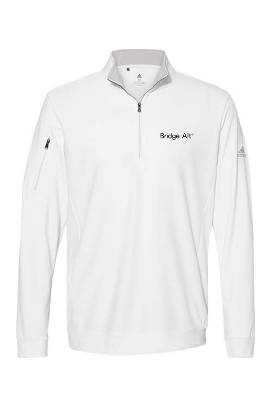 Bridge Alternatives Adidas Performance Textured Quarter-Zip Pullover Signature Lacrosse