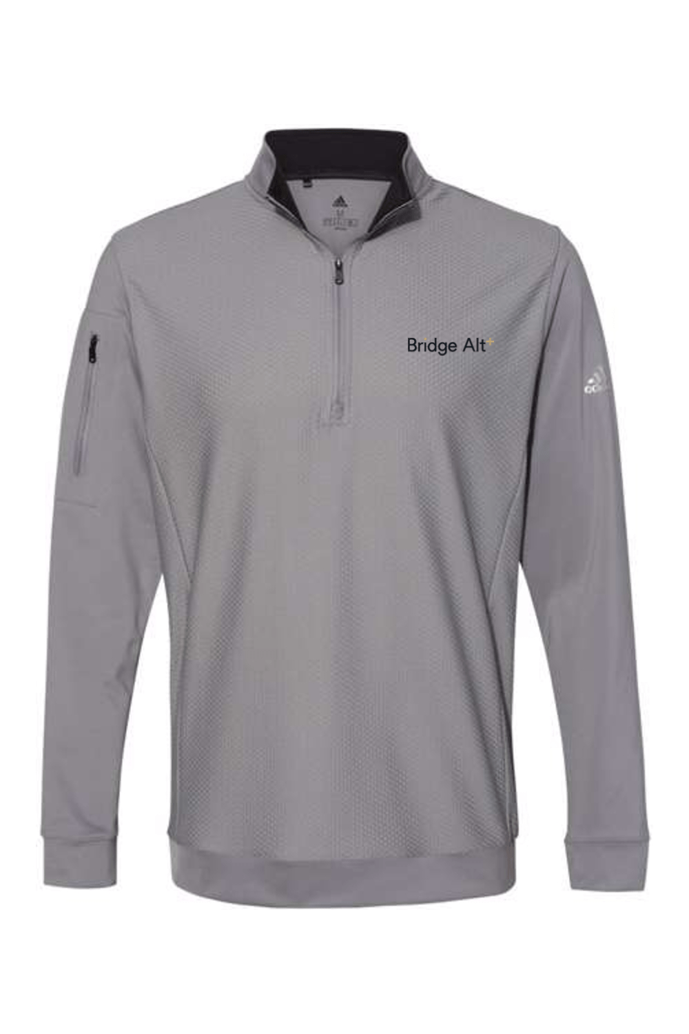 Bridge Alternatives Adidas Performance Textured Quarter-Zip Pullover Signature Lacrosse