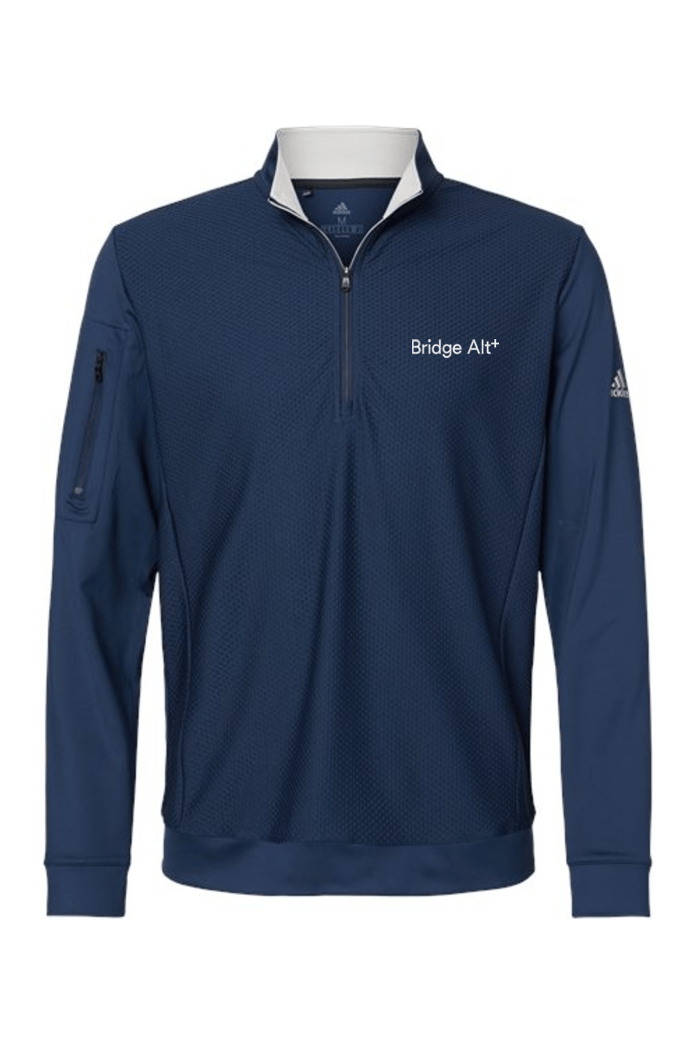 Bridge Alternatives Adidas Performance Textured Quarter-Zip Pullover Signature Lacrosse