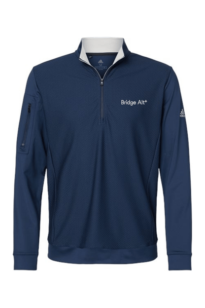 Bridge Alternatives Adidas Performance Textured Quarter-Zip Pullover Signature Lacrosse