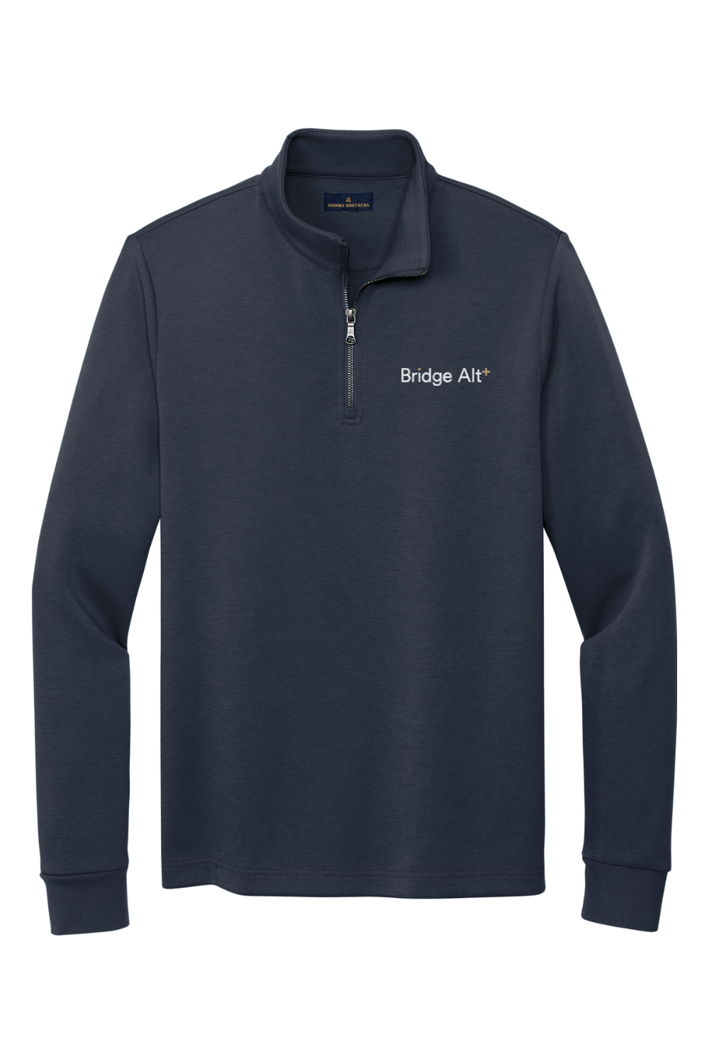 Bridge Alternatives Brooks Brothers Double-Knit 1/4-Zip Signature Lacrosse