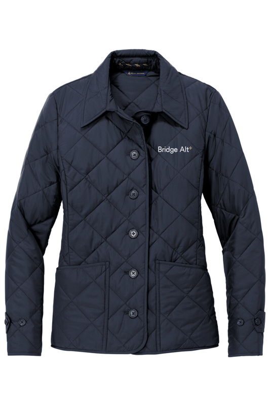 Bridge Alternatives Brooks Brothers Women's Quilted Jacket Signature Lacrosse
