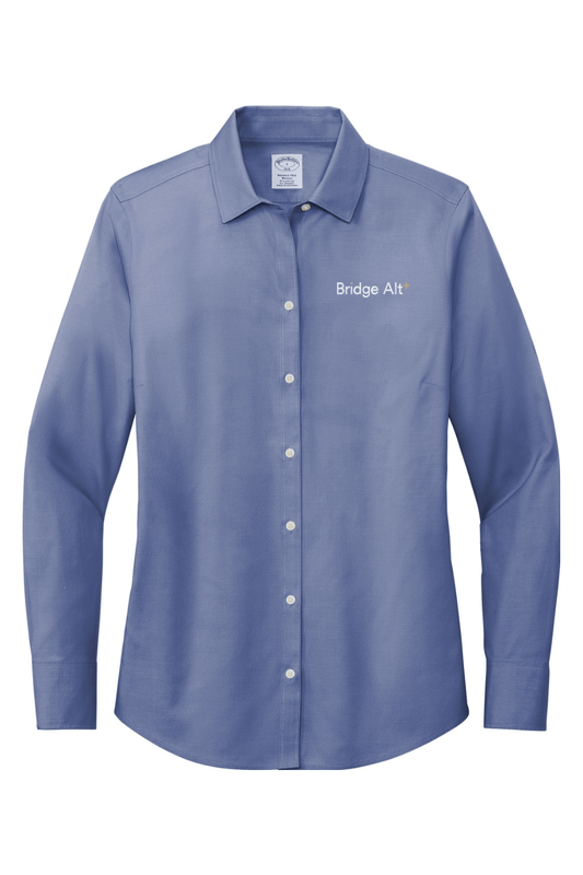 Bridge Alternatives Brooks Brothers Women's Wrinkle-Free Stretch Pinpoint Shirt Signature Lacrosse