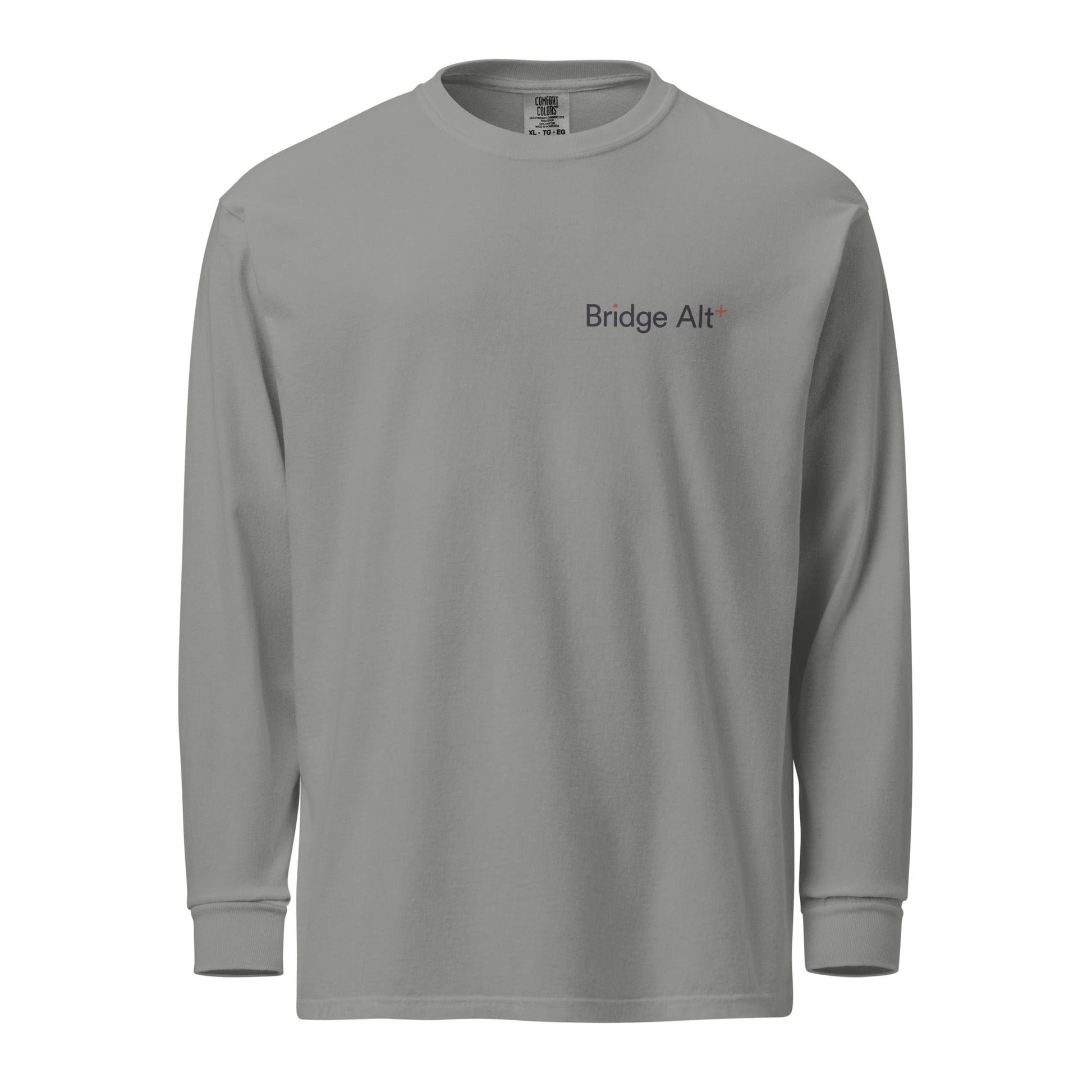 Bridge Alternatives Garment-Dyed Heavyweight Long Sleeve Shirt Signature Lacrosse