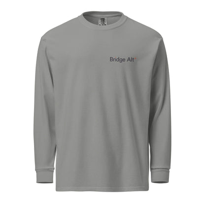 Bridge Alternatives Garment-Dyed Heavyweight Long Sleeve Shirt Signature Lacrosse