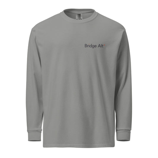 Bridge Alternatives Garment-Dyed Heavyweight Long Sleeve Shirt Signature Lacrosse