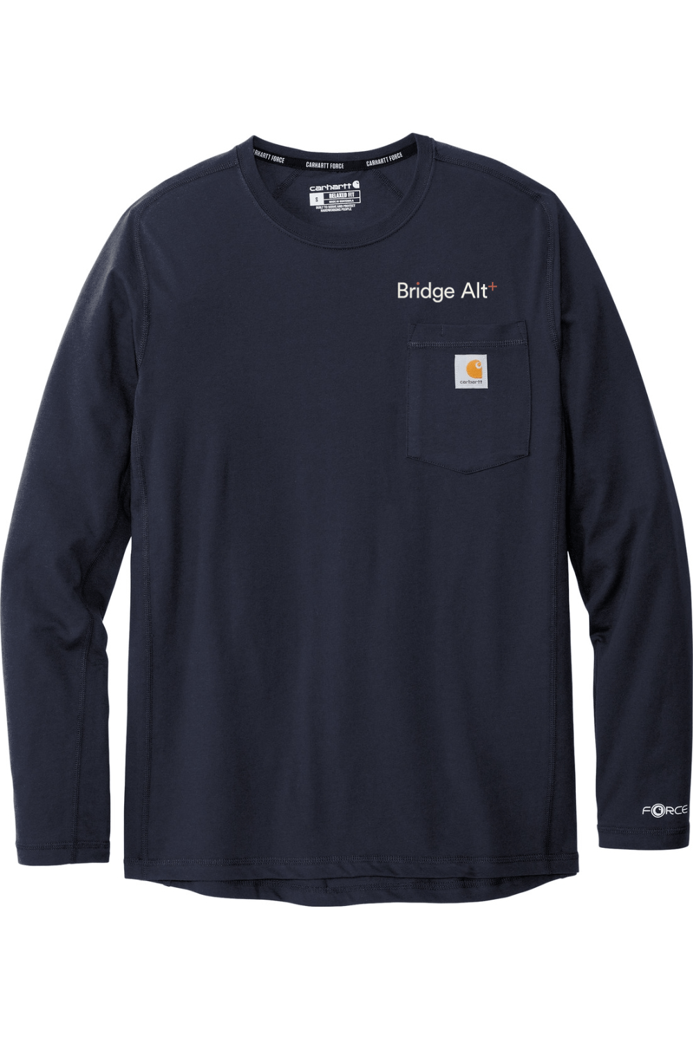 Bridge Alternatives Men's Carhartt Force Long Sleeve Pocket T-Shirt Signature Lacrosse