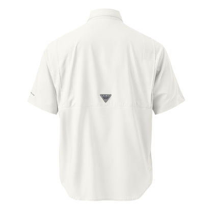 Bridge Alternatives Men's Embroidered Columbia Short Sleeve Button Shirt Signature Lacrosse