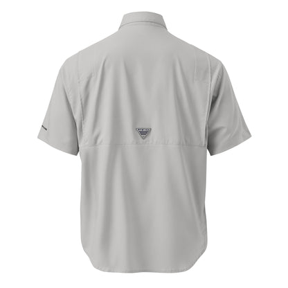 Bridge Alternatives Men's Embroidered Columbia Short Sleeve Button Shirt Signature Lacrosse