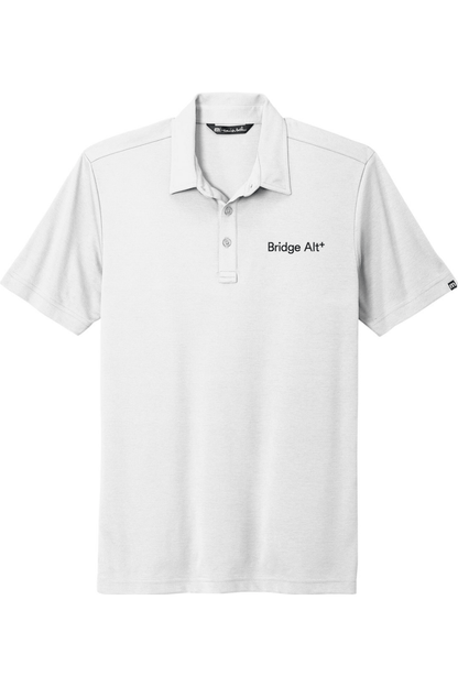 Bridge Alternatives Men's Embroidered Travis Mathew Oceanside Solid Polo Signature Lacrosse