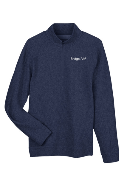 Bridge Alternatives North End Men's Spirit Textured Quarter-Zip Signature Lacrosse