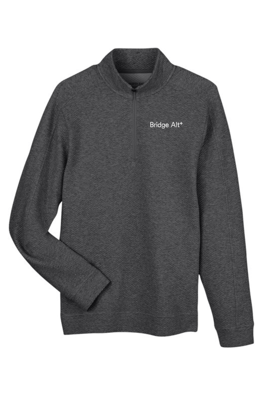 Bridge Alternatives North End Men's Spirit Textured Quarter-Zip Signature Lacrosse