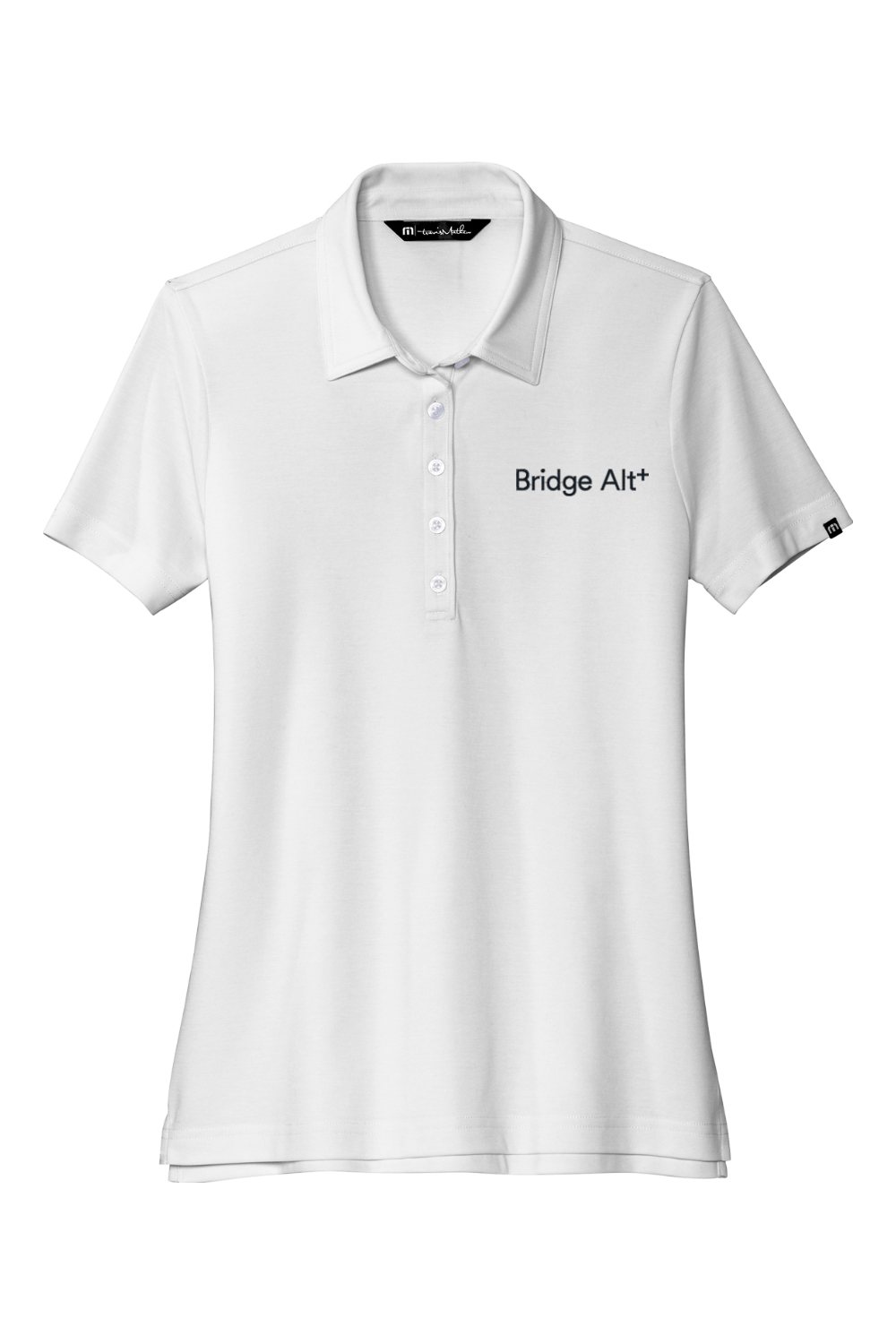 Bridge Alternatives Women's Embroidered Travis Mathew Ladies Oceanside Solid Polo Signature Lacrosse