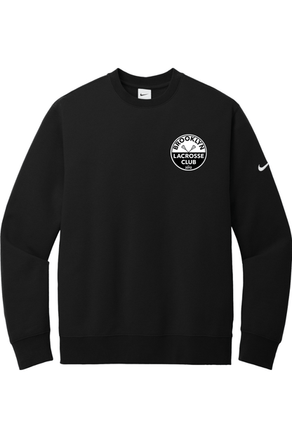 Brooklyn Lacrosse Club Nike Club Fleece Sleeve Swoosh Crew Signature Lacrosse