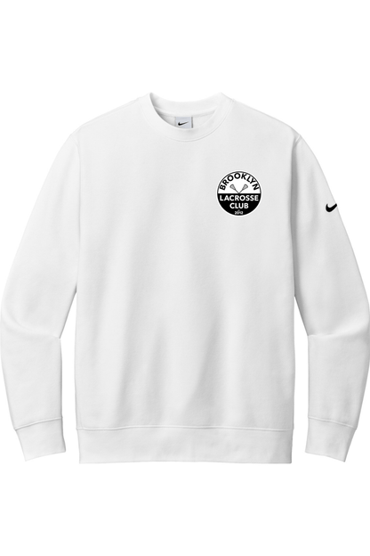 Brooklyn Lacrosse Club Nike Club Fleece Sleeve Swoosh Crew Signature Lacrosse