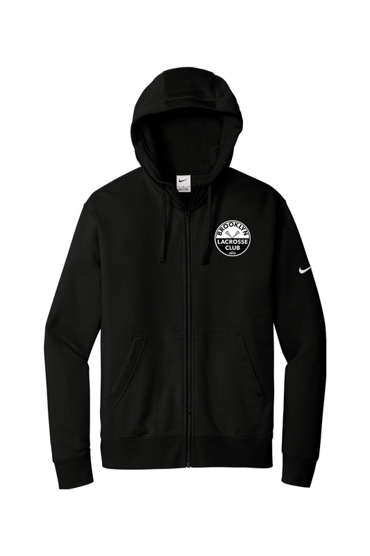 Brooklyn Lacrosse Club Nike Club Fleece Sleeve Swoosh Full-Zip Hoodie Signature Lacrosse