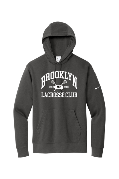 Brooklyn Lacrosse Club Nike Club Fleece Sleeve Swoosh Pullover Hoodie Signature Lacrosse