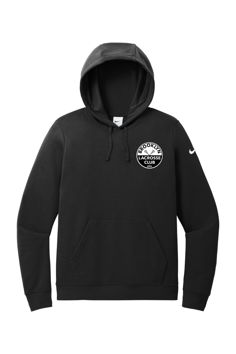 Brooklyn Lacrosse Club Nike Ladies Club Fleece Sleeve Swoosh Pullover Hoodie Signature Lacrosse