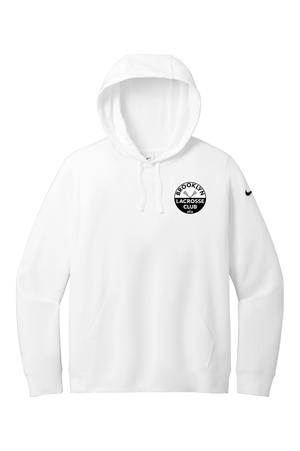 Brooklyn Lacrosse Club Nike Ladies Club Fleece Sleeve Swoosh Pullover Hoodie Signature Lacrosse