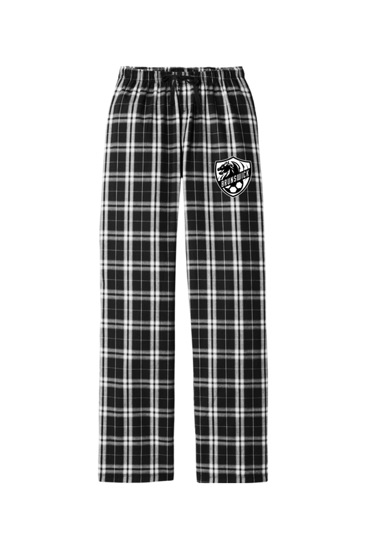 Brunswick Dragons Soccer Adult Women's Flannel Plaid Pants Signature Lacrosse