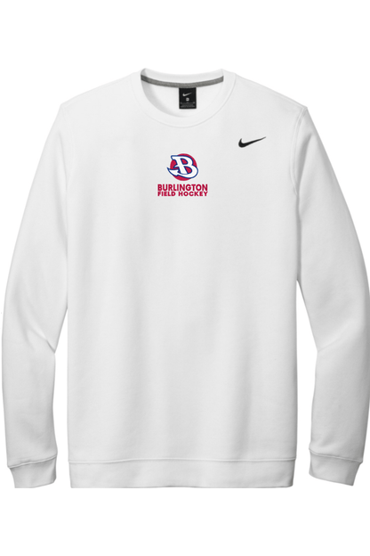 Burlington Field Hockey Embroidered Nike Club Fleece Crew Signature Lacrosse