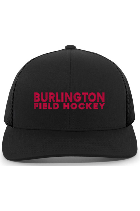 Burlington Field Hockey Embroidered Trucker Hat Signature Lacrosse