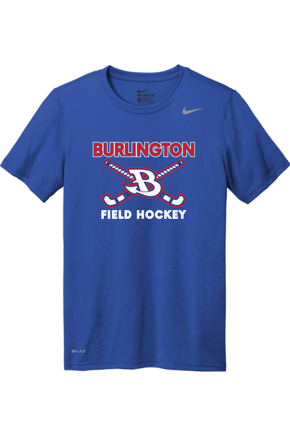 Burlington Field Hockey Nike Team rLegend Tee Signature Lacrosse
