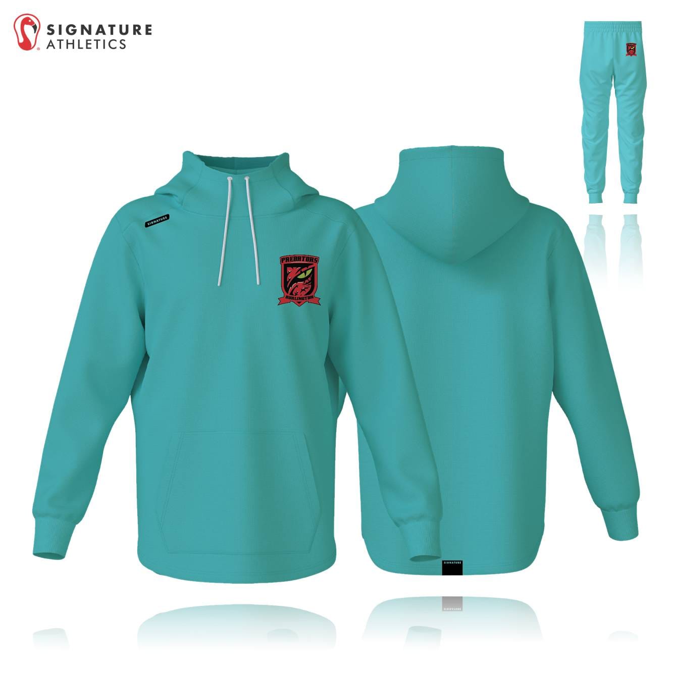 Burlington Predators Carribean Blue Women's 2 Piece Travel Package Signature Lacrosse
