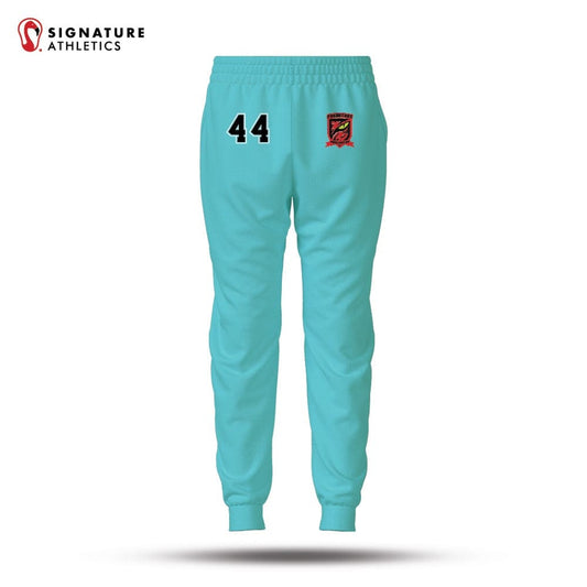 Burlington Predators Men's Carribean Blue Lightweight Dye Sub Joggers Signature Lacrosse