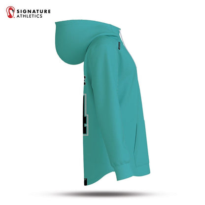 Burlington Predators Men's Carribean Blue Pro Dye Sub Scuba Hoodie Signature Lacrosse