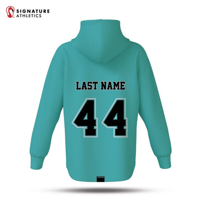 Burlington Predators Men's Carribean Blue Pro Dye Sub Scuba Hoodie Signature Lacrosse