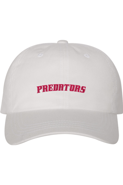 Burlington Predators SC Embroidered Dad Hat Signature Lacrosse