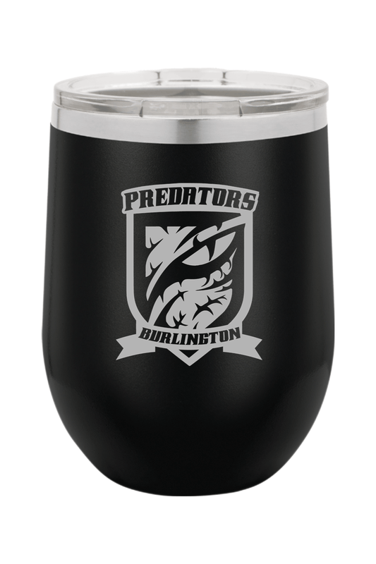 Burlington Predators SC Insulated Wine Tumbler Signature Lacrosse
