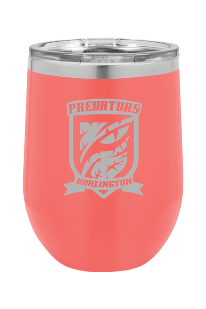 Burlington Predators SC Insulated Wine Tumbler Signature Lacrosse